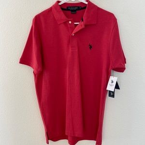 Mens U.S Polo Assn. Red Polo Size Medium